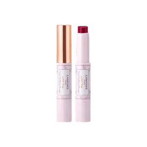 CANMAKE Tokyo High-Moisture Rich Stick Lipstick SPF15 - #09 Deep Red, Long-Lasting Hydration, Moisturizing Lip Balm, Elegant "Cool Girl" Shade
