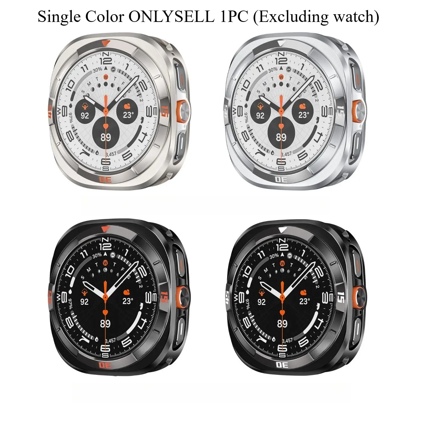 1 Pcs Casual, Sports, Business Protective Case, Watch Protector for Samsung Galaxy Watch Ultra Smartwatch, Hollow Metal Watch Cover, Watch Accessory, Smart Watch Accessories