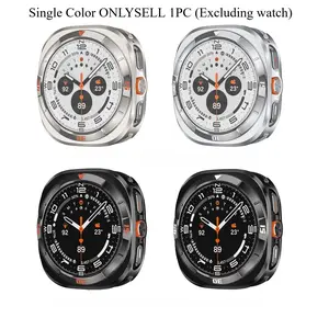 1 Pcs Casual, Sports, Business Protective Case, Watch Protector for Samsung Galaxy Watch Ultra Smartwatch, Hollow Metal Watch Cover, Watch Accessory, Smart Watch Accessories