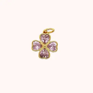 Heart Clover Charm