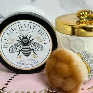 Bee Enchant’s Sugar & Spice Custom Body Dusting Perfume Powder- Scented - Finely Milled powder Talc-Free Fragrance Vanilla Daily- Natural Shower Powder