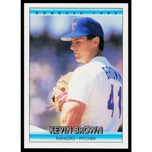 Kevin Brown 1992 Donruss #55b Texas Rangers