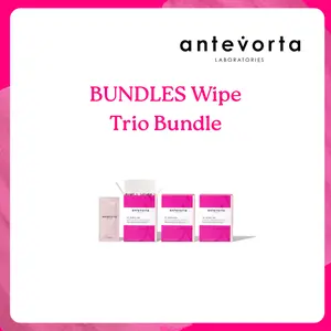 Antevorta Feminine Cleansing Wipes for Sensitive Skin Herbal Scent pH Balanced Travel Friendly Gynecologist Tested 3 Pack