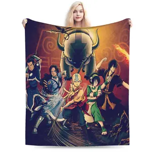 Avatar: The Last Airbender themed ultra-soft flannel blanket, warm and comfortable for the living room, office, sofa, travel, and more. breathable