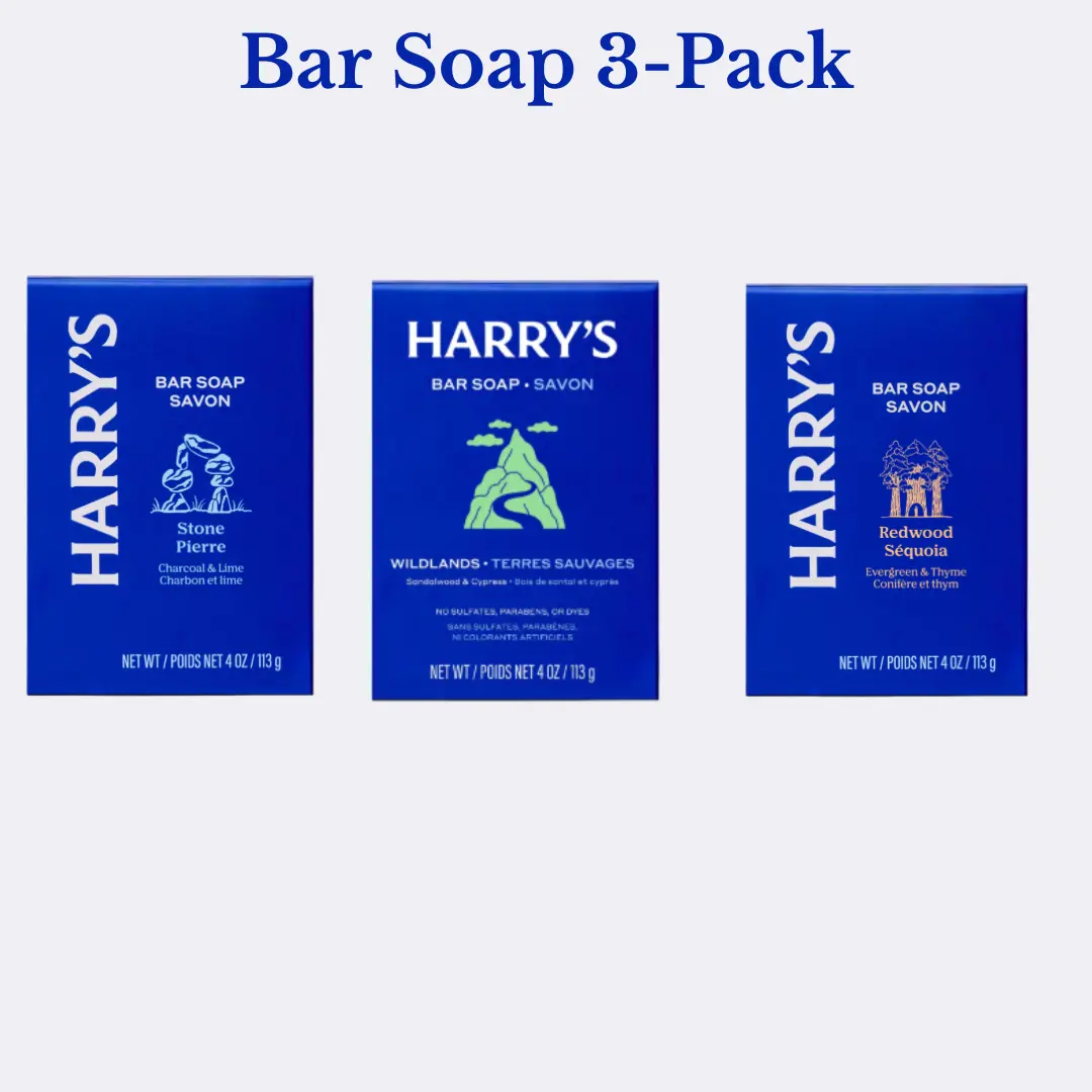 Harry's Soap 3-Pack - Scented Body Wash for Comfort, Cleansing & Smooth Skin Cleanser Skincare