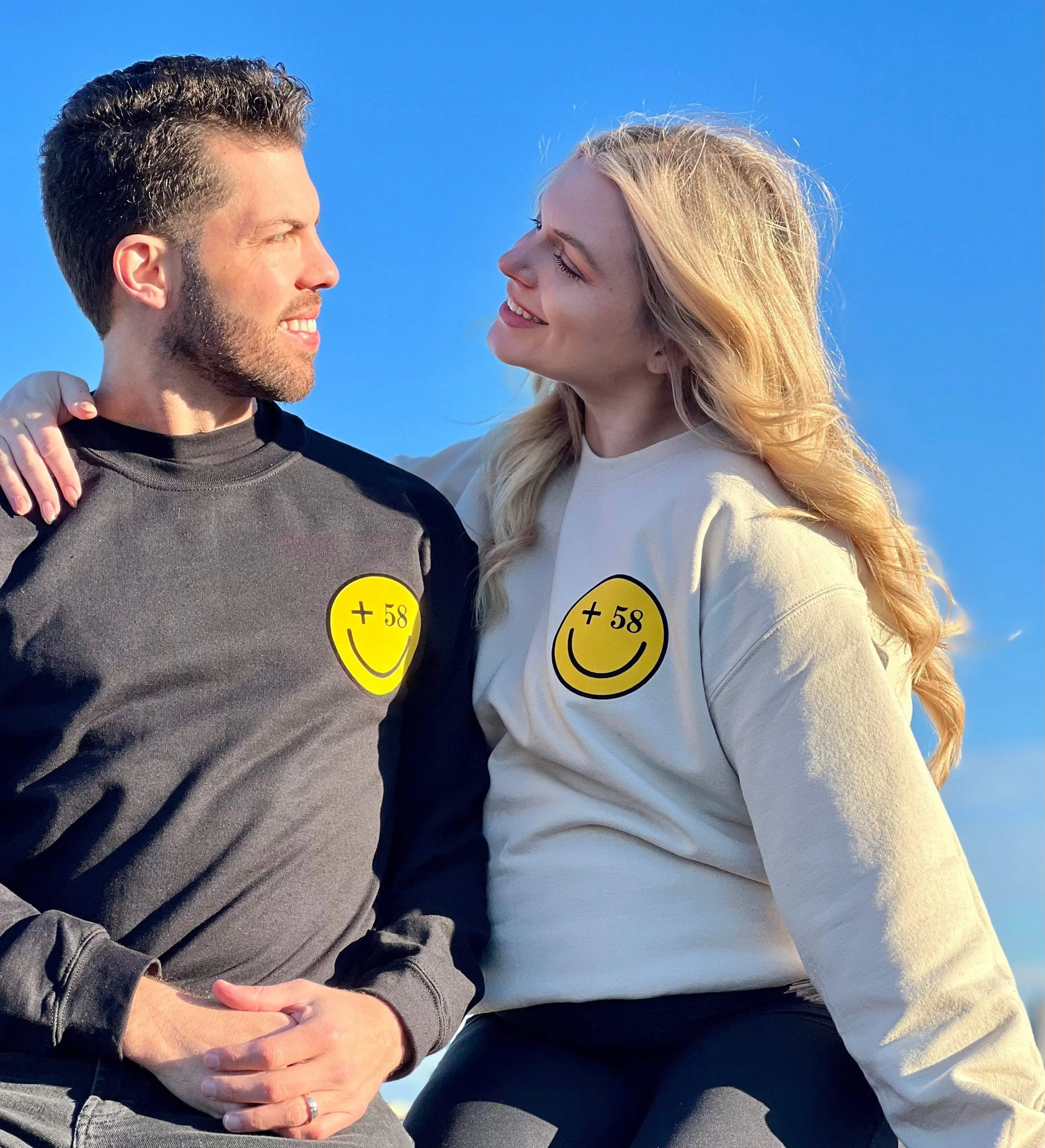 +58 Happy Face Crewneck