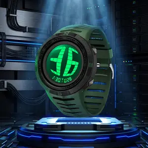 Men's Waterproof Digital Watch, Rugged Outdoor Tactical Sports Watch with Luminous Large Dial, Chronograph Wristwatch