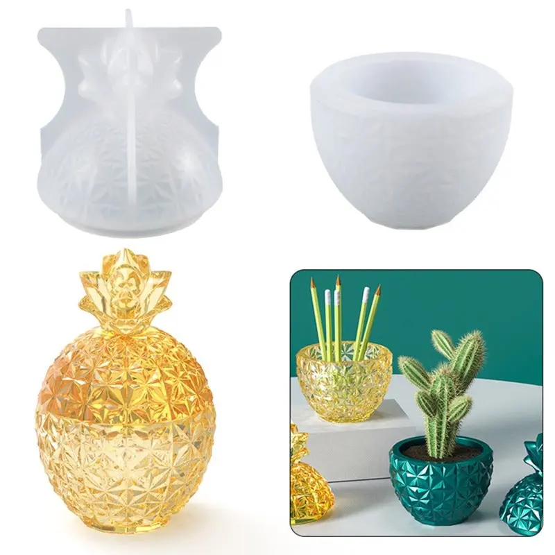Pineapple Trinket Dish Resin Mold