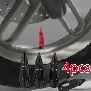 Bullet Head Screw Valve Caps, Customizable Sharp Tip Tire Protection, Car Tire Valve Caps, Sedan Tire Dust Covers, Unique Design