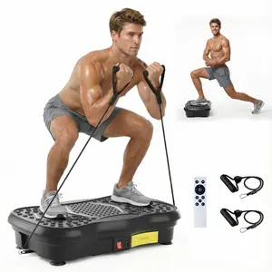 HopHorse Adjustable Speed Vibration Plate – Quiet Home Exercise Equipment for Full Body Fitness, Multifunctional Walking Pad & Pedal Exerciser Alternative, Power Vibration Plates for Workout & Muscle Toning | Black Friday & Cyber Monday Deal