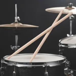 Professional Anti-Crack Durable Drumsticks | non-slip Grip Sweat-Resistant Drumsticks | perfect for Stage performances, Practice, Dorm Room rehearsals | Long-Lasting Percussion Instrument