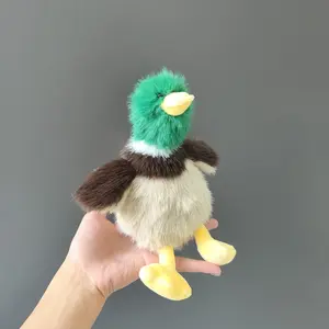 1pc Simulated Duck Plush Doll Cute Mallard Plush Toy Soft Anas platyrhynchos Plush Comfortable Green Head Duck Stuffed Animals Plushies Perfect Gift for Friends Christmas Halloween Decorate Room