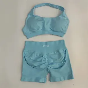 DFYNE Impact Bra & Short Set – Seamless Sculpting Gym Outfit for Women