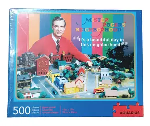 Aquarius Mister Rogers' Neighborhood 500-Piece Jigsaw Puzzle - Officially Licensed, 14x19 Inches, Durable Cardboard, Nostalgic Design, Perfect for Gifting & Family Game Nights