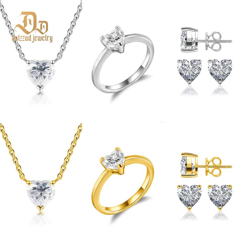 【Love Heart Set】Delzzad Heart's Eternal Embrace Set Solitaire Love ...