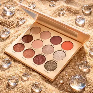 BARE SOUL VOL. 2 Eyeshadow Palette (Rose-Toned) *Vegan, Cruelty Free* Mattes, Shimmers, Pressed Glitter by: Wylow Beauty