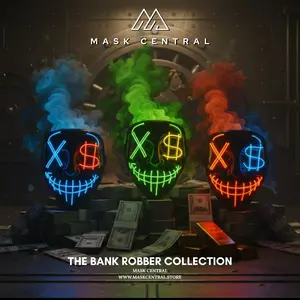 Bank Robber LED Halloween Mask