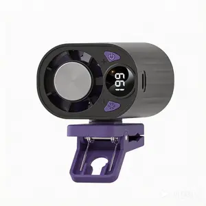 2026 Summer Essential Fan 199 Speeds 360° Rotation 1800mAh Car Backseat Office Portable USB Rechargeable Car Fan for Comfort