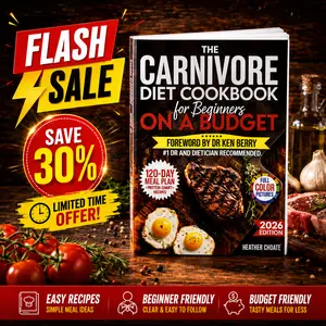 The Carnivore Cookbook for Beginners on a Budget: A Beginner-Friendly Guide to 120 Days of Simple Meal Planning, Smart Grocery Shopping & Affordable Meat-Based Recipes ($7/Day Blueprint + Bonuses) Paperback