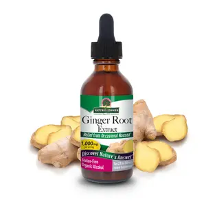 Nature's Answer Ginger Root Extract Supplement with Organic Alcohol, 2-Fluid Ounces | Supports Digestion | Joint Support | Gluten-Free | Kosher | Single Count