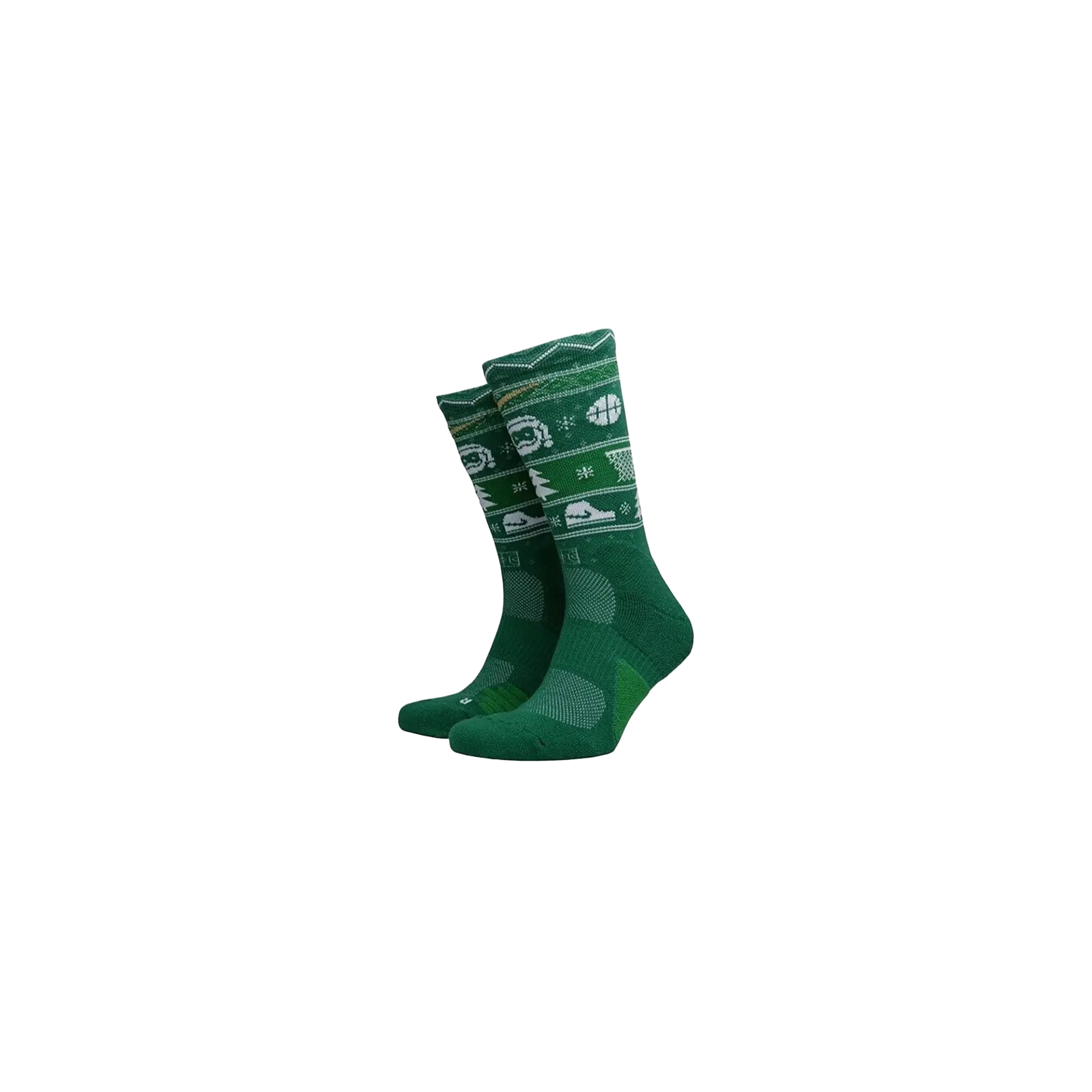ELITE CHRISTMAS CREW SOCKS "Clover/White/Club Gold" SX7866 312