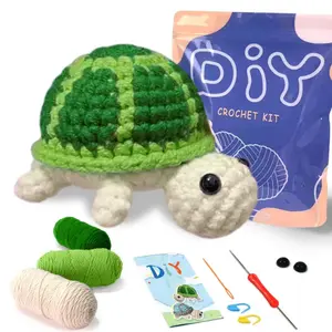 Beginner Crochet Kit with Turtle Designs - Complete Starter Set