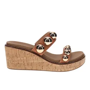 Corkys Womens Happy Go Lucky  Casual Sandals Casual Mid Heel 2-3" - Brown