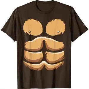 Monkey Gorilla Chest Costume Halloween T-Shirt