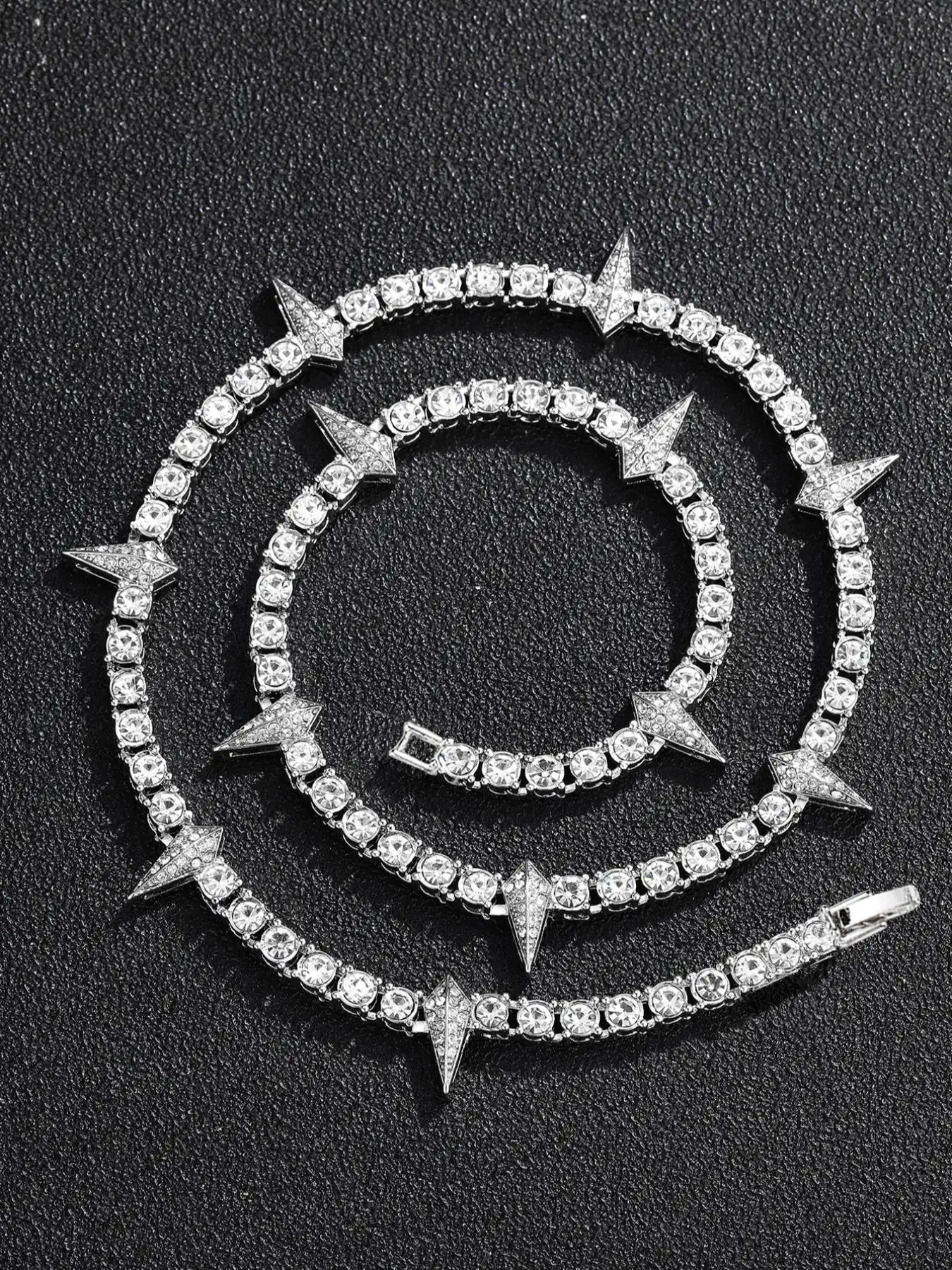 Summer Rhinestone Decorated Necklace for Women for Gift, Clavicle Chain Necklace, Vintage Jewelry, Trendy Accessories for Party and Daily Life without