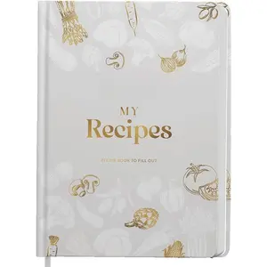 Blank Recipe Book to Write in Your Own Recipes Salt  DIY Hardcover Cookbook Blank Recipe Notebook  Organize and Personalize 100 Favorite Recipes  A Creative Recipe Journal