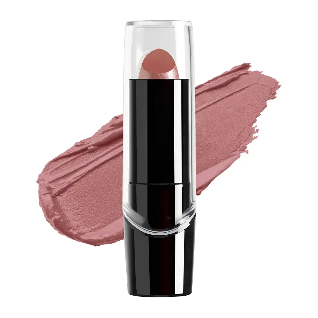 Silk Finish Lipstick, Hydrating Rich Buildable Lip Color, Formulated with Vitamins A,E, & Macadamia for Ultimate Hydration, Cruelty-Free & Vegan - Dark Pink Frost