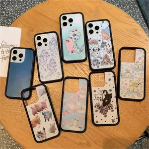Wildflower ins party pet dog piglet Phone Case For iPhone 16 17 12 13 14 15 Pro Max Plus wf Moon Star Sheep Cherry Cat Cover  ﻿