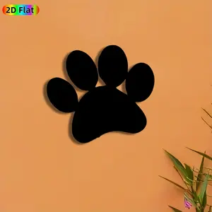 1pc Paw  Metal Wall Art,Paw  Statue Mural, Ideal Gift for New Year, Christmas, Pet Lovers Enthusiasts, Rust-Resistant Metal Wall Decor Wall Sculptures, Perfect for Home Wall & Garden Fence, Modern Home Decor, Charming Pet-Themed Decor