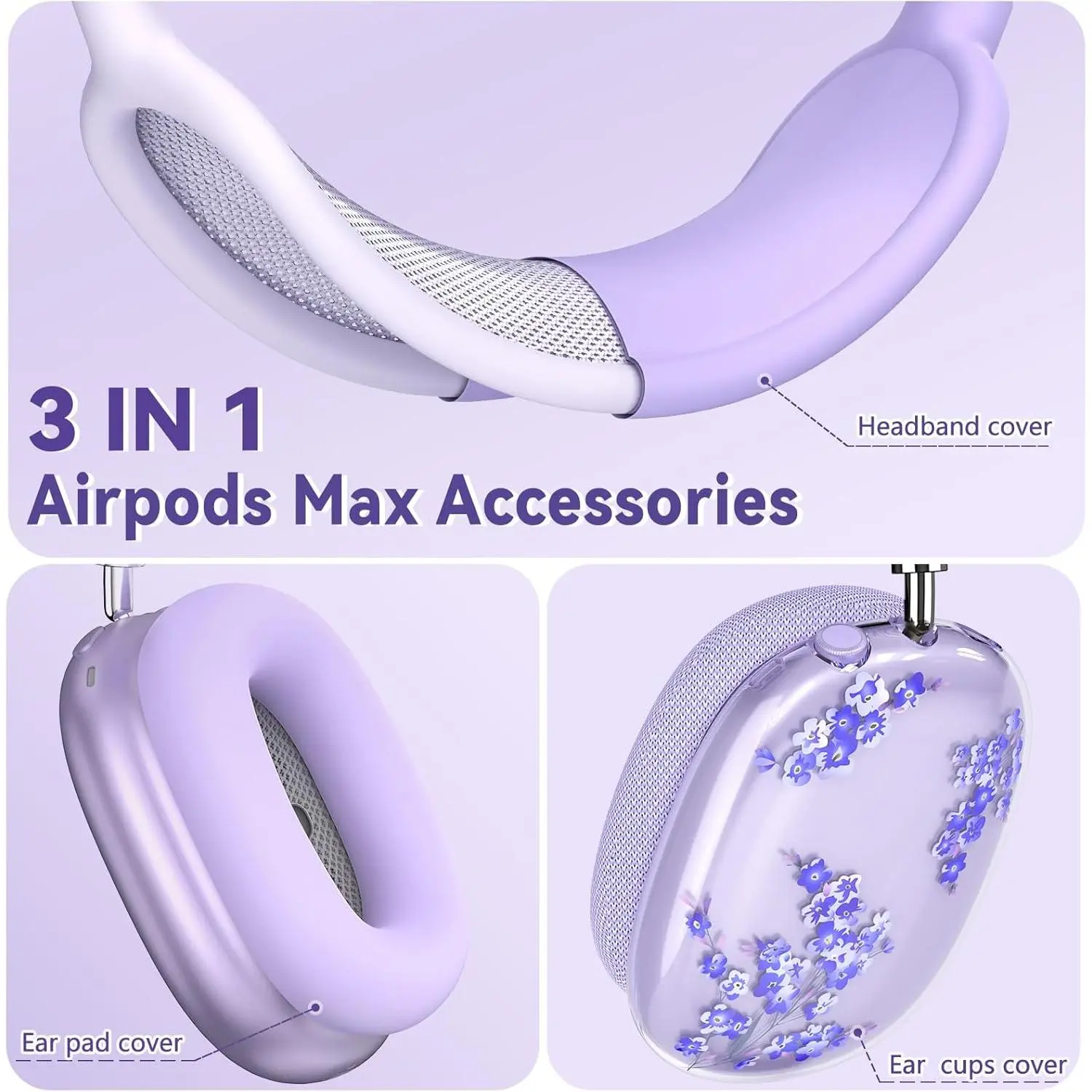 AirPods Max パープル 本体とSmart Case Amazon.com: Lebakort Hard Case Compatible with Apple AirPods Max