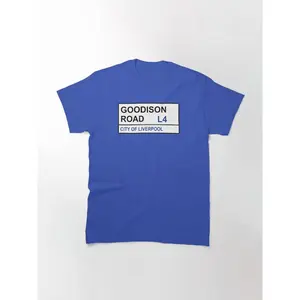 Everton Football Team Goodison Road Street Sign Classic T-Shirt