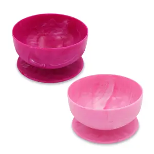 IncrediBowls with Super Grip | 100% Silicone | Small | 2 CT | Light and Dark Pink