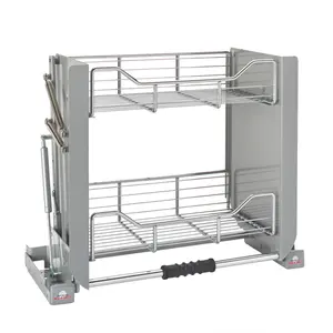 Rev-A-Shelf 24" Kitchen Pull-Down Wall Cabinet Shelf System, Chrome, 5PD-24CRN Rev-A-Shelf 24" Kitchen Pull-Down Wall Cabinet Shelf System, Chrome, 5PD-24CRN