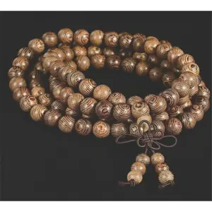 8mm*108 Mala Prayer Beads Natural wood Buddhist Bracelet Necklace (US Sold)