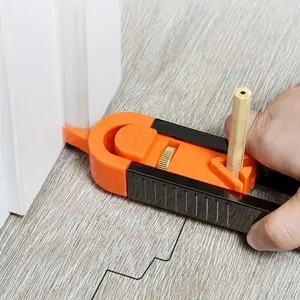 Accurate Woodworking Measurement Tool Set - Profile Scribing Measuring Ruler With Lock & Adjustable Irregularity Radian! Measuring Instrument