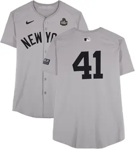 Tommy Kahnle New York Yankees Game-Used #41 Gray Jersey vs. Los Angeles Dodgers on October 25, 2024 - Fanatics Authentic Certified