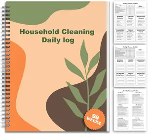 110 Pages 12 Months Household Cleaning List 98 Weeks Cleaning Schedule and Checklist Book Cleaning Checklist Notebook Cleaning Checklist Notebook Daily Housekeeping Checklist for  Cleaning Planner