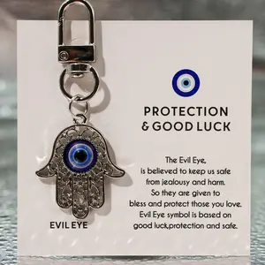 Vintage Turkish Blue Evil Eye Handmade Keychain Keychain For Bags, Lucky Protection Charm, Unisex Daily Bag Accessory, Ideal Birthday Gift for Family Friends