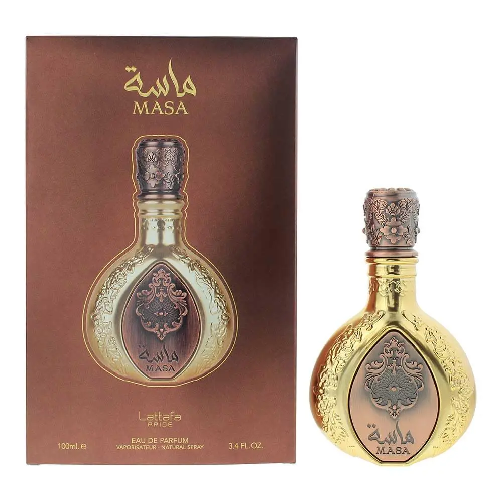 Lattafa Pride Masa 100ML EDP Spray - Exquisite Perfume with Saffron Lemon & Pink Pepper Top Notes