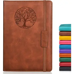 Lined Journal Notebook for Women Men 256 Thick Pages A5 Hardcover Vintage Leather Journal for Writing Travel Business Work School College Ruled Notebook for Note Taking Daily Diary 5.7"×8.3"