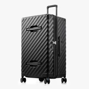 LUGGEX 30 Inch Trunk Luggage, Expandable PC Hard Shell Large Checked Suitcase with Shock - Absorbing Wheels & TSA Lock