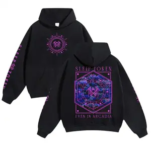 Sleep Token Unisex Hoodie for Autumn Winter Thick Warm Sleep Symbol Retro Print Street Style Couples Gift Casual Fit, Apparel Made In The Usa		