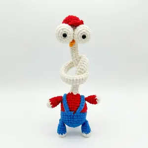 Handmade Crochet Bag Charms, Funny Animal Bag Charms for Handbags & Car Mirror, Cute Plush Backpack Keychain Accessories for Men Women Teens