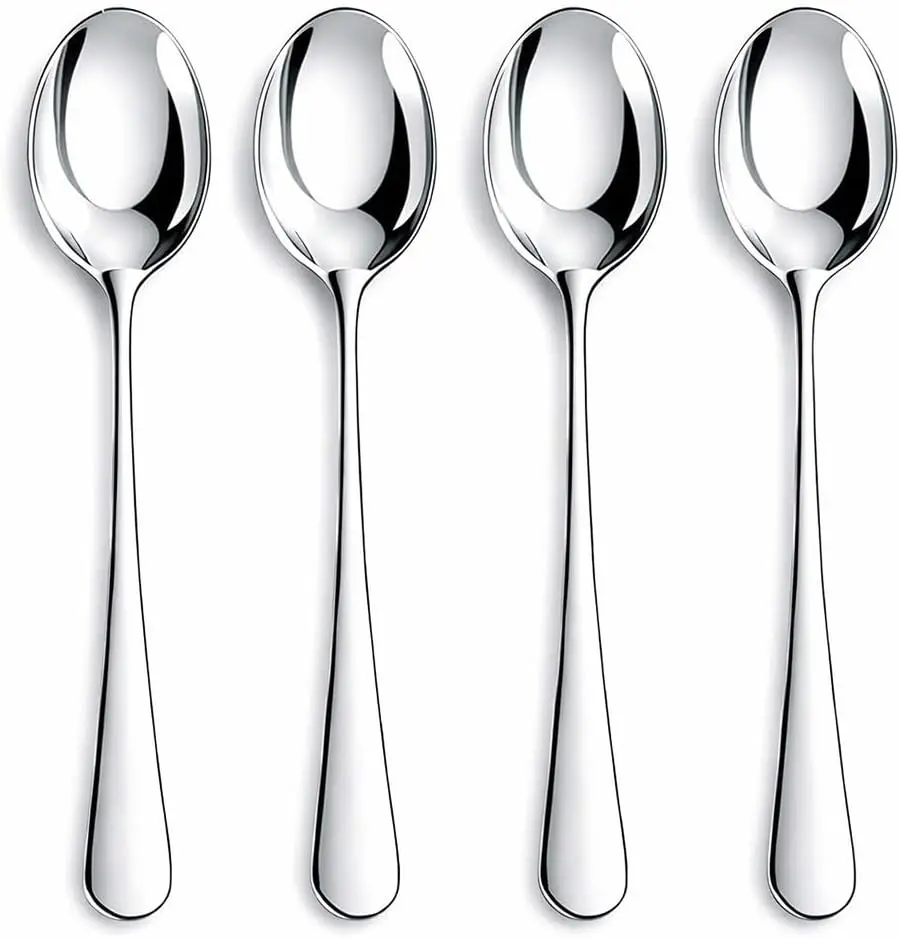 12 Pieces Heavy Duty Teaspoons Set,6.8" Tea Spoons,Stainless Steel teaspoon | Food Grade Small Spoons Silverware for Home, Kitchen, Restaurant,Mirror Polished and Dishwasher Safe