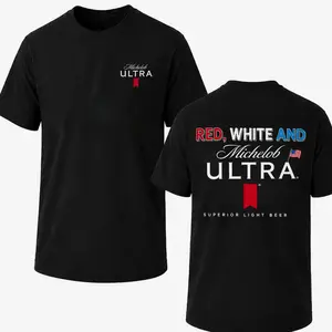 Red White And Michelob Ultra Graphic T-Shirt, Sweatshirt, Hoodie, Funny 4th Of July Beer Lover Grahic Tee, Cotton Vintage Patriotic America Independence Day Shirt for Men Women, Perfect Shirt For Father's Day, Summer Freedom Outfit Gift