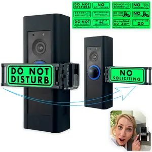 Nap Guardian Doorbell Cover – USA Patented & Owned. Mom Invented for Moms. Sign Rotates from DO NOT DISTURB to NO SOLICITING - Universal Fitting Video or Traditional Buttons, Easy to Install, No Tools or Modifications Needed. It Really Works!